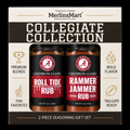 MerlinsMart Crimson Tide Gift Set: Roll Tide Rub and Rammer Jammer Rub, officially licensed 2-flavor BBQ seasoning gift box