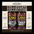 MerlinsMart LSU Gift Set: Death Valley Victory Rub and Tiger Bait Blend, officially licensed 2-flavor BBQ seasoning gift box