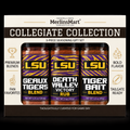 MerlinsMart LSU 3-Flavor Gift Set: Geaux Tigers Blend, Death Valley Victory Rub and Tiger Bait Blend, officially licensed BBQ seasoning gift box