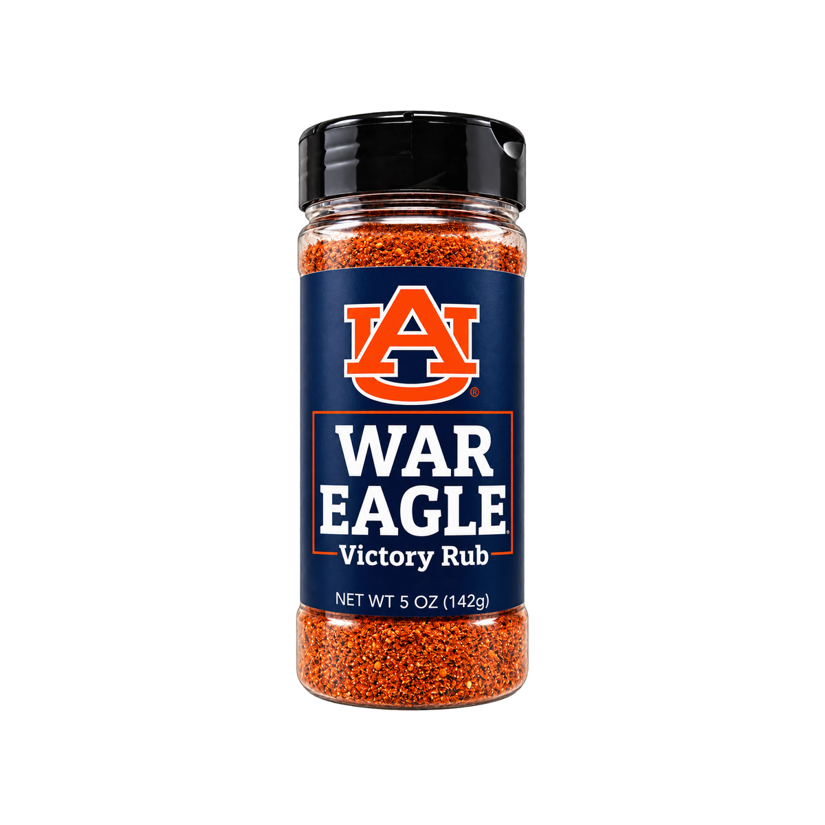 Auburn War Eagle Victory Rub seasoning jar