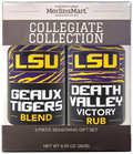 MerlinsMart LSU Gift Set, Geaux Tigers Blend and Death Valley Victory Rub, officially licensed 2-flavor BBQ seasoning gift box