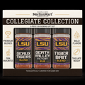 MerlinsMart LSU 3-Flavor Gift Set: Geaux Tigers Blend, Death Valley Victory Rub and Tiger Bait Blend, officially licensed BBQ seasoning gift box