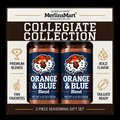 MerlinsMart Orange & Blue Blend 2-count gift box, Auburn officially licensed BBQ seasoning