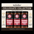 MerlinsMart Rammer Jammer Rub 3-count gift box, Alabama Crimson Tide officially licensed BBQ seasoning