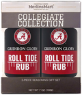 MerlinsMart Roll Tide Rub 2-count gift box, University of Alabama officially licensed BBQ seasoning