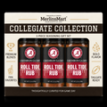 MerlinsMart Roll Tide Rub 3-count gift box, University of Alabama officially licensed BBQ seasoning